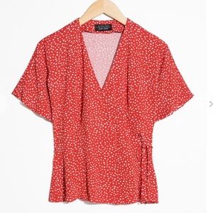 & Other Stories dots printed blouses
